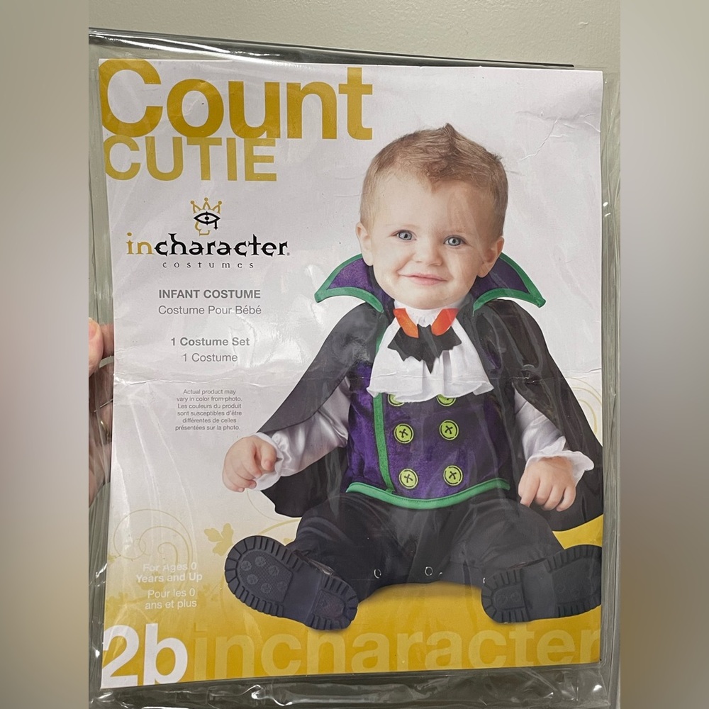 🆕 Count Cutie Infant Halloween Costume - Size 12-18 months